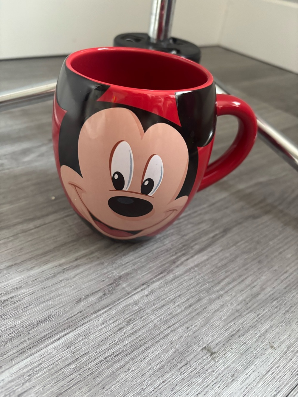 Disney Red and Black Mickey Mouse Ceramic Mug
